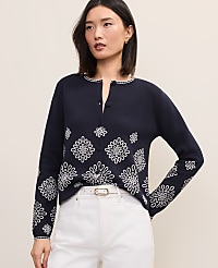 Petite Embroidered Ann Cardigan carousel Product Image 4