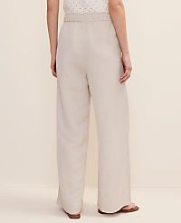 Weekend Easy Fit Wide-Leg Pant in Linen Blend carousel Product Image 3