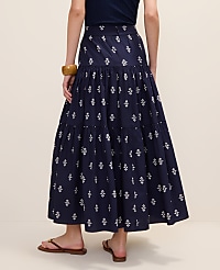 Weekend Tiered Full Skirt in Geo Print carousel Product Image 3