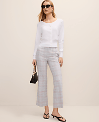The Jayne Crop Trouser in Plaid carousel Product Image 4