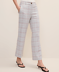 The Jayne Crop Trouser in Plaid carousel Product Image 2