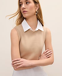 Collared Sweater Vest carousel Product Image 3