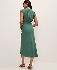 Petite Gathered Midi Dress carousel Product Image 2