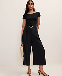 The Petite Pintucked Culotte Pant carousel Product Image 1