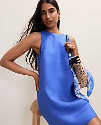 Shift Dress in Linen carousel Product Image 3