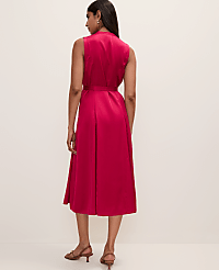 Belted Flare Midi Dress carousel Product Image 2