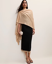 Metallic Trim Sweater Midi Skirt carousel Product Image 4