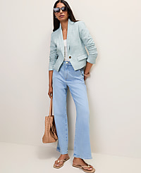 The Petite Modern Newbury Blazer in Tweed carousel Product Image 3
