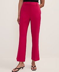 The Petite Flare Ankle Pant in Fluid Crepe carousel Product Image 2