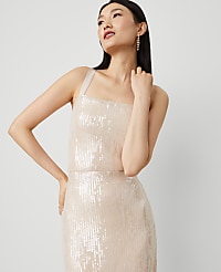 Petite Cropped Sequin Tank Top carousel Product Image 1