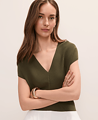 Petite V-Neck Sweater carousel Product Image 3