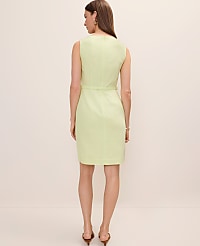 The Belted Shift Dress in Linen Blend carousel Product Image 2