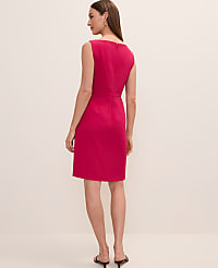 The Boatneck Dress in Fluid Crepe carousel Product Image 2