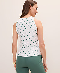 Petite Crew Neck Halter Tank Top carousel Product Image 2