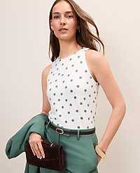 Petite Crew Neck Halter Tank Top carousel Product Image 1