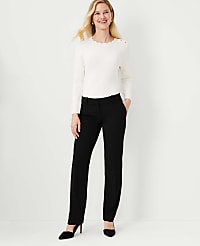 The Petite Straight Pant In Seasonless Stretch carousel Product Image 3