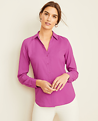 Petite Essential Shirt in Satin carousel Product Image 1
