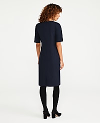 The Petite Square Neck Sheath Dress in Seasonless Stretch carousel Product Image 2