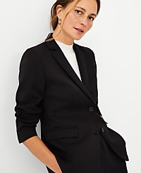 The Two Button Blazer in Double Knit carousel Product Image 3