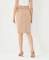 The Tall High Waist Seamed Pencil Skirt in Double Knit carousel Product Image 1