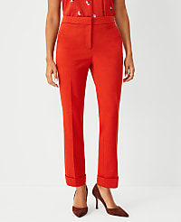 The Petite High Waist Everyday Ankle Pant in Double Knit - Curvy Fit carousel Product Image 1