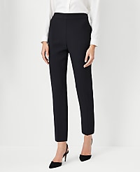 The Side Zip Ankle Pant in Fluid Crepe carousel Product Image 1