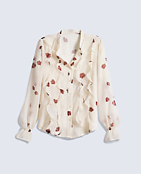 Floral Ruffle Shirt carousel Product Image 4