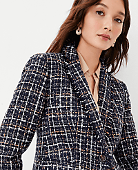 The Petite Newbury Blazer in Tweed carousel Product Image 3