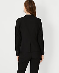 The Tall One-Button Blazer in Seasonless Stretch carousel Product Image 2