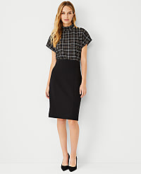 The High Waist Seamed Pencil Skirt in Double Knit carousel Product Image 1