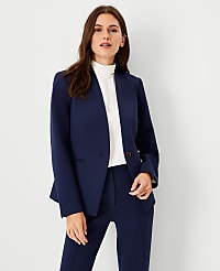 The Cutaway Blazer in Double Knit carousel Product Image 3