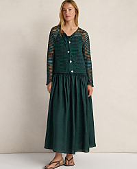 Haven Well Within Organic Cotton Pointelle Cardigan carousel Product Image 3