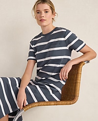 Haven Well Within Organic Cotton Interlock Striped Short Sleeve Dress carousel Product Image 2