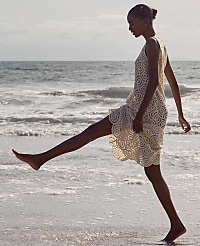 Haven Well Within Cotton Crochet Scalloped Midi Dress carousel Product Image 7