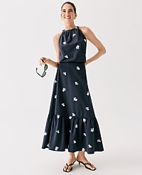 Petite Sequin Embellished Tiered Maxi Skirt carousel Product Image 4