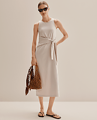 Weekend Tie Waist Midi Dress carousel Product Image 3