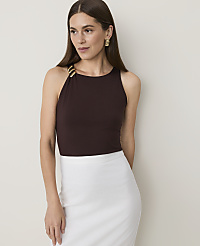 Petite Hardware Embellished Tank Top carousel Product Image 1
