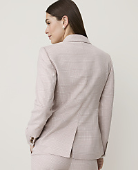 The Petite Hutton Blazer in Plaid carousel Product Image 2