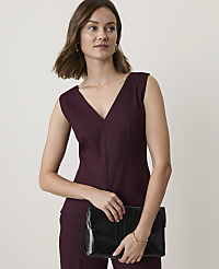 The Petite Sleeveless V-Neck Top carousel Product Image 1