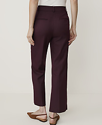 A person wearing burgundy trousers and brown flats stands against a plain white background. carousel Product Image 2