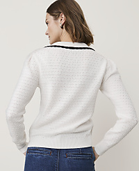 Petite Scalloped Sailor Collar Cardigan carousel Product Image 2