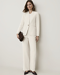 The Petite Side Zip Trouser in Fluid Crepe carousel Product Image 3