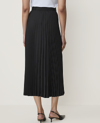 Petite Belted Pleated Midi Skirt carousel Product Image 3