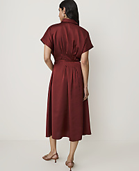 Petite Collared Midi Shirtdress carousel Product Image 2