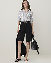 The Petite Pleated Bermuda Short carousel Product Image 1