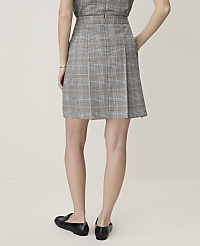 Petite Plaid Pleated Skirt carousel Product Image 3