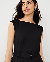 The Belted Top in Double Knit carousel Product Image 3