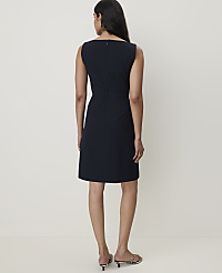 The Petite Boatneck Dress in Seasonless Stretch carousel Product Image 2