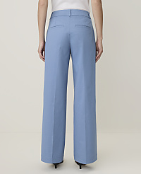 A person wearing light blue wide-leg pants stands against a plain, light-colored background. carousel Product Image 3
