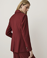 The Petite Fitted Long Double Breasted Blazer carousel Product Image 2